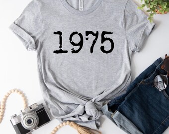 Vintage 1975 Birthday T-Shirt: 50th Birthday Gift