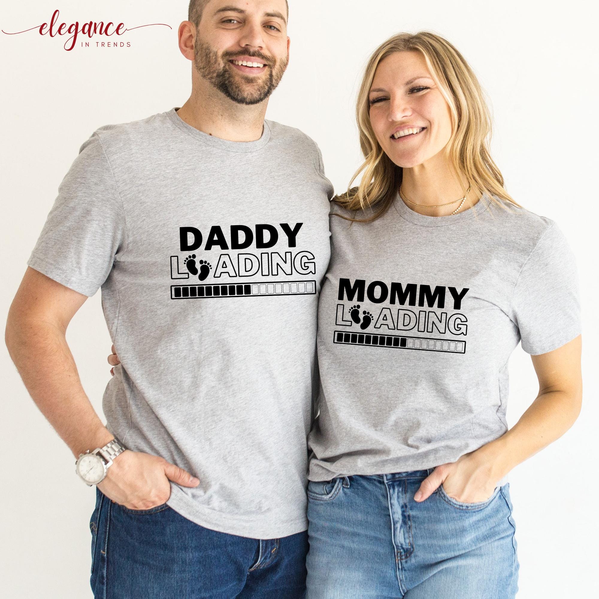 T-shirt Grossesse "Jeune Loading" - Parfait Pour Baby Shower, Cadeau Maman Et Bébé