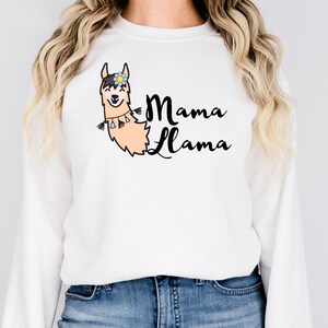 Mama llama Sweatshirt, Mothers Day Gift, Mama llama Gift, Mom Hoodie, Gift For Mom, llama Sweat, Cute Mama llama Sweat