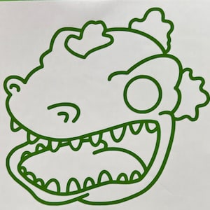 Rugrats Reptar decal