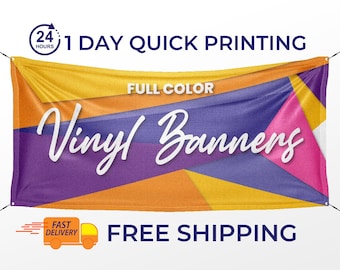 Custom Vinyl Banner: Full Color Personalized Design