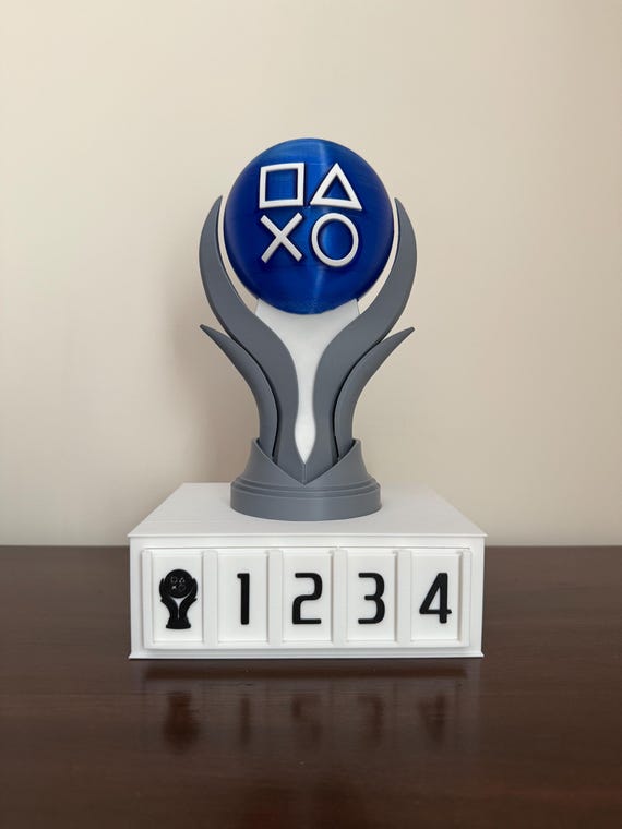 PlayStation プレイステーション　トロフィー　飾り　3Dプリント Playstation Platinum Trophy PS5 Custom Replica - 3D Printed - Etsy