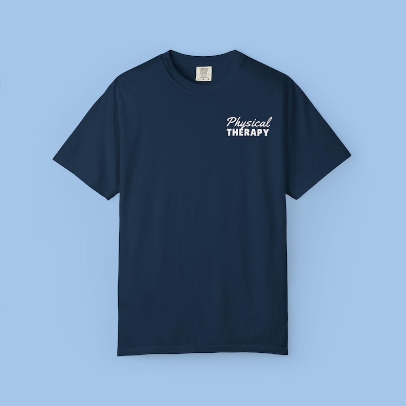 Camiseta Comfort Colors para fisioterapeutas, sudadera DPT, sudadera PTA, regalo para terapeutas de rehabilitación hospitalaria, camiseta "El movimiento es medicina". imagen 9