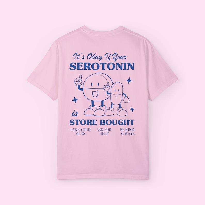 Anxiety Shirt, Mental Health Hoodie, Be Kind to Your Mind Crewneck, Self Care Shirt, Store Bought Serotonin Shirt, You Are Enough Shirt, 988 Blossom