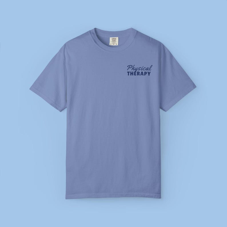 Camiseta Comfort Colors para fisioterapeutas, sudadera DPT, sudadera PTA, regalo para terapeutas de rehabilitación hospitalaria, camiseta "El movimiento es medicina". imagen 5