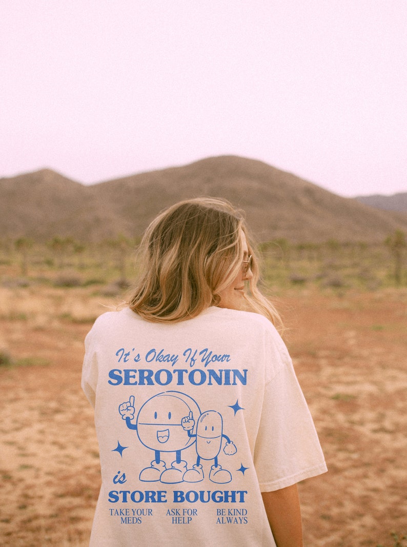 Anxiety Shirt, Mental Health Hoodie, Be Kind to Your Mind Crewneck, Self Care Shirt, Store Bought Serotonin Shirt, You Are Enough Shirt, 988 image 5