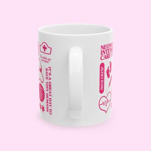 Neonatal Intensive Care Unit NICU Nurse Mug, BSN RN Mug, Womb Service, Swaddle Specialist, Preceptor Gift, Personalized Nurse Coffee Cup image 5