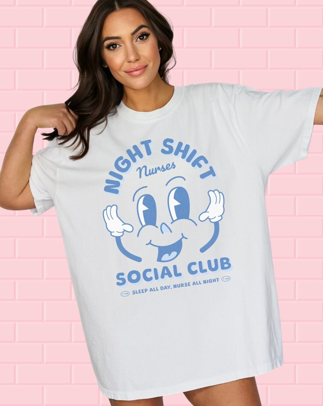 NURSE - THE TIRED NURSES DEPARTMENT - LONG SLEEVE COMFORT COLORS TEE