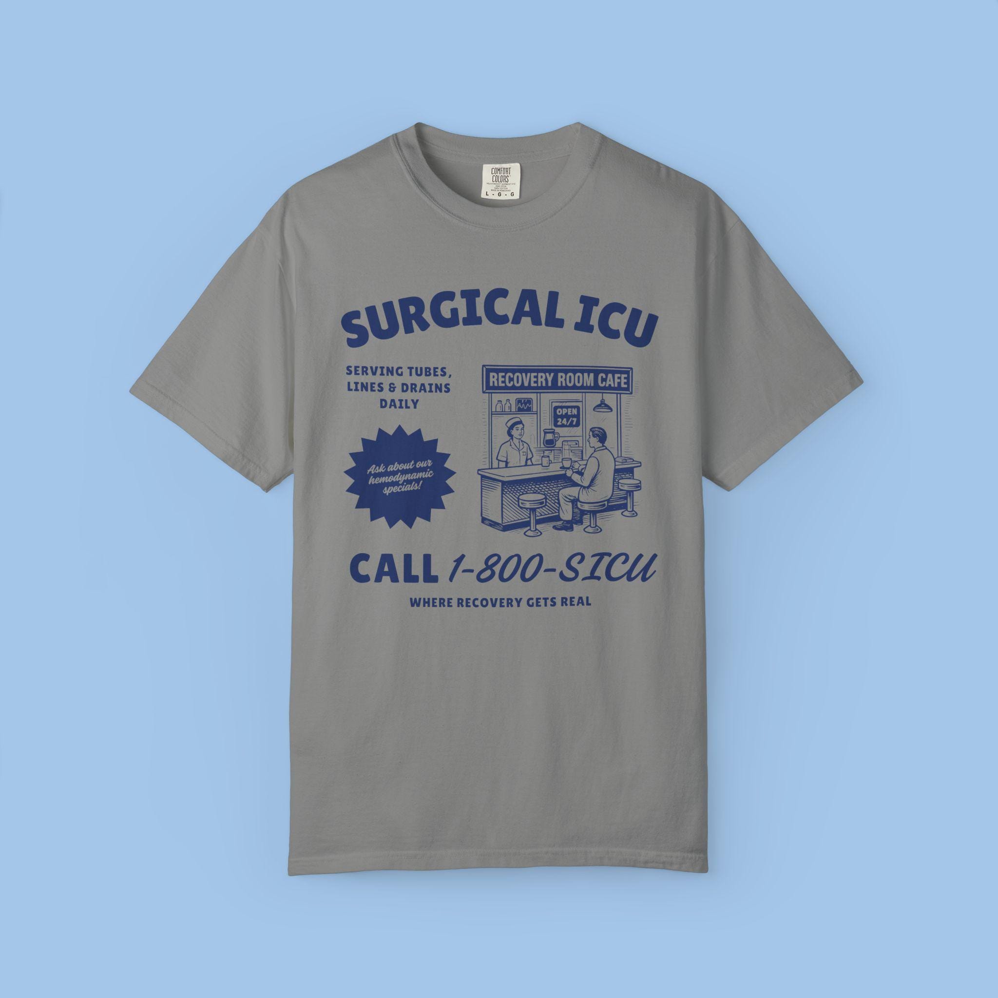 Surgical Intensive Care Unit T-shirt, SICU Comfort Colors Shirt, Post ...