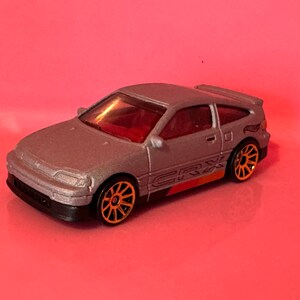 1:64 Loose Hot Wheel - 1988 Honda CRX - Gray Multicolor