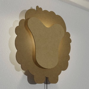 Cute Sheep Lamp for Nursery or Kids Room with an Amazing 3D Effect | Adorable Baby Shower Gift
