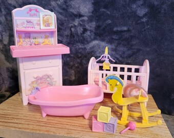 Barbie Kelly My Very Own Nursery Playset - Authentic 90s Barbie Playset - Nostalgic 90s Toy - Perfect Gift for Barbie Lovers