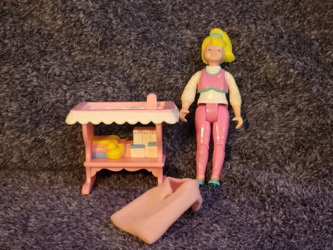 Vintage Fisher Price Dollhouse Furniture Babysitter Playset Etsy