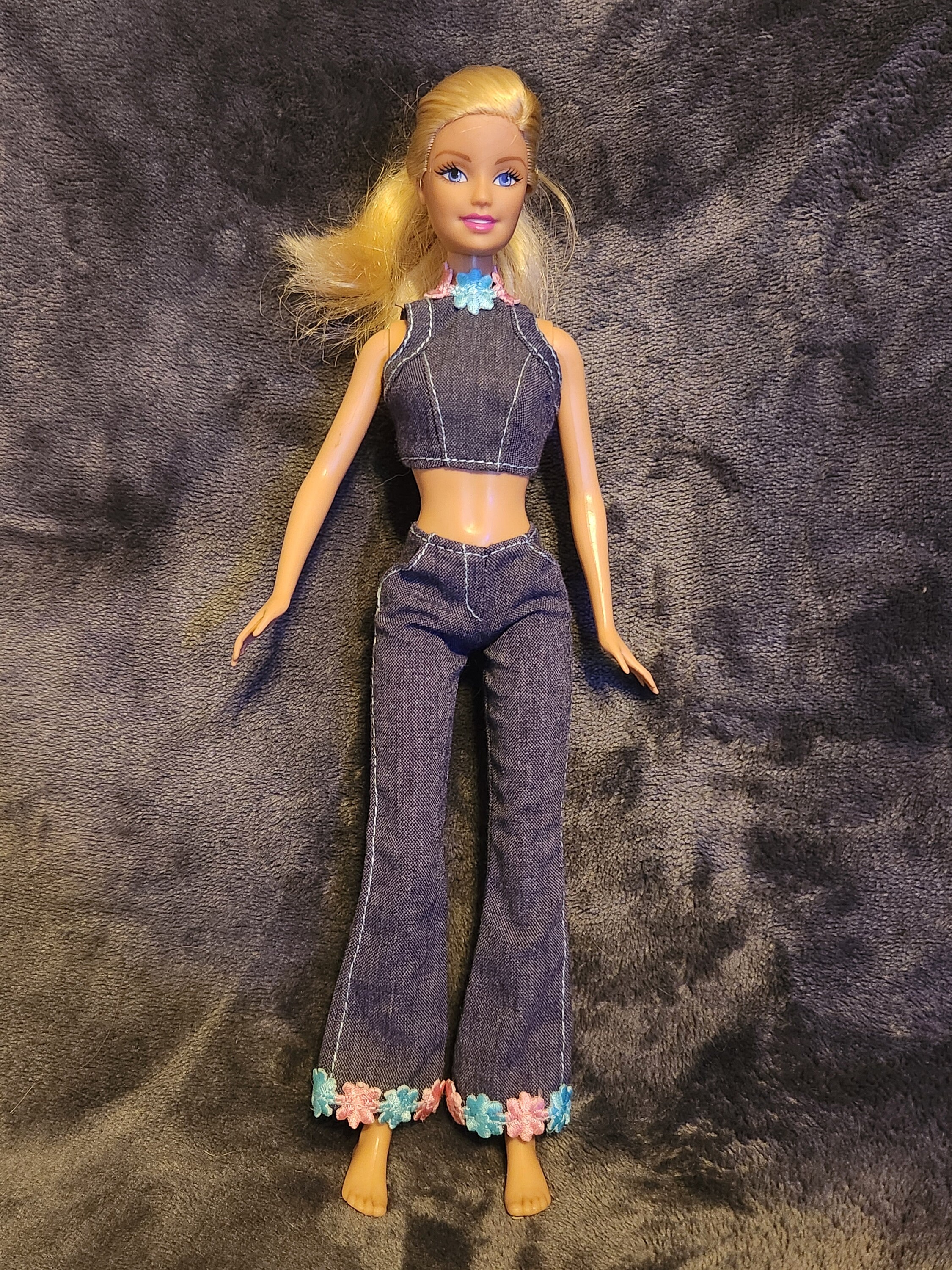 Barbie doll jeans top sale