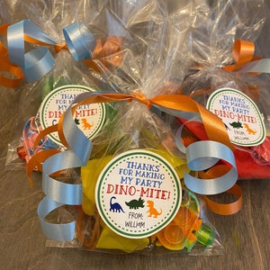 Dinosaur party favors, Dinosaur goodie bags, dinosaur party, birthday party favors, birthday goodie bags