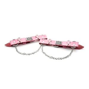 Fight Cancer Boot Straps | Made of High Grade Leather | Handcrafted with Metal | Bracelet Set