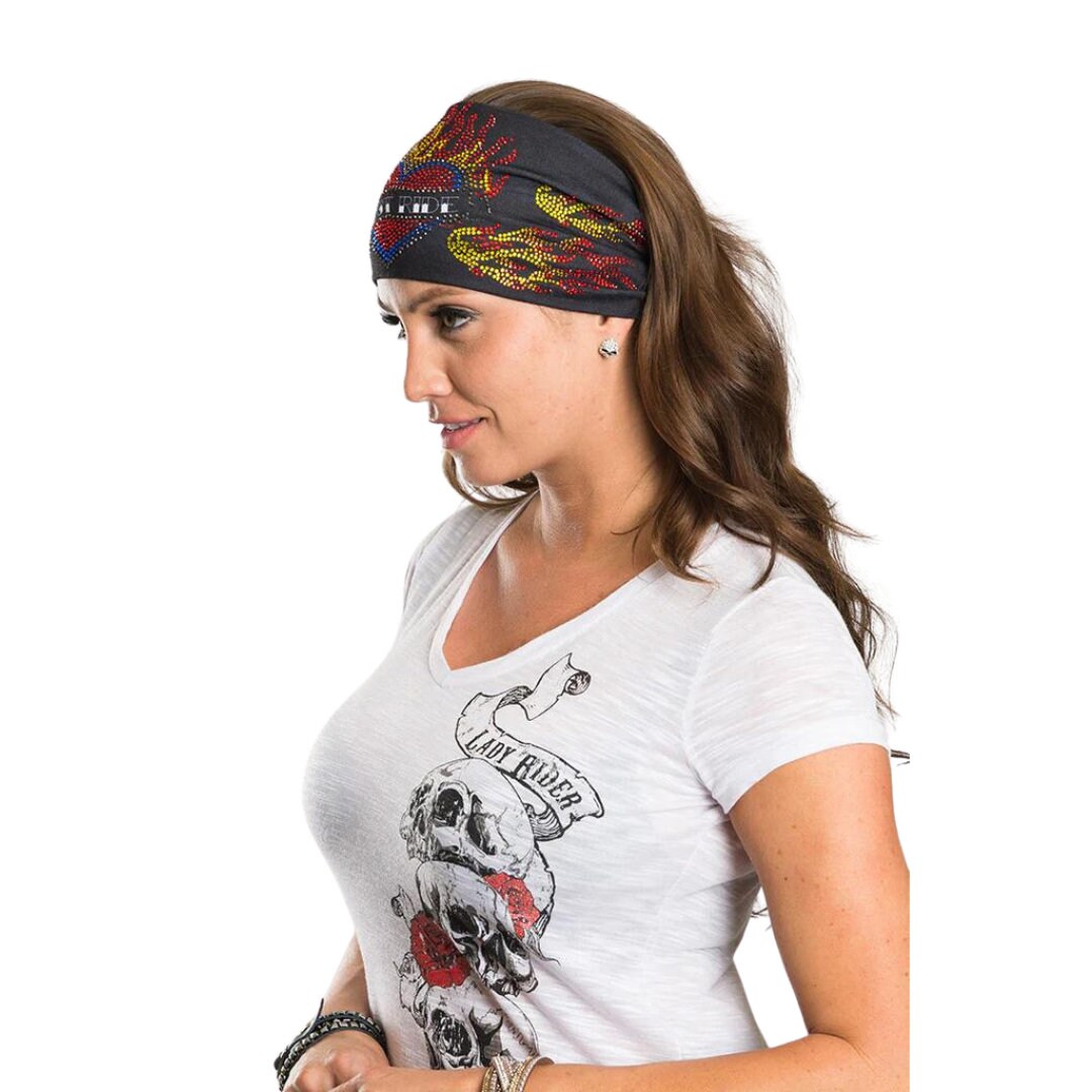 Just Ride Women's Motorcycle Headband Athletic Headband Elastic Bandana
