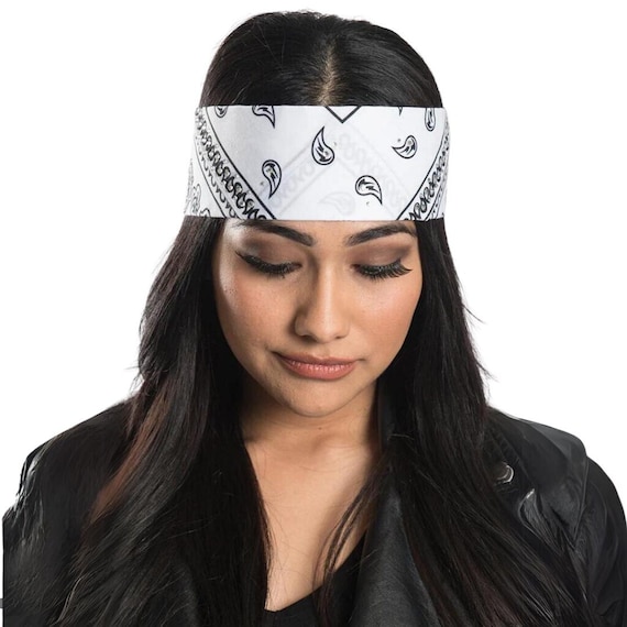 Paisley bandana Swarovski White×Black Amazon.com: AES Wholesale Lot 6 22
