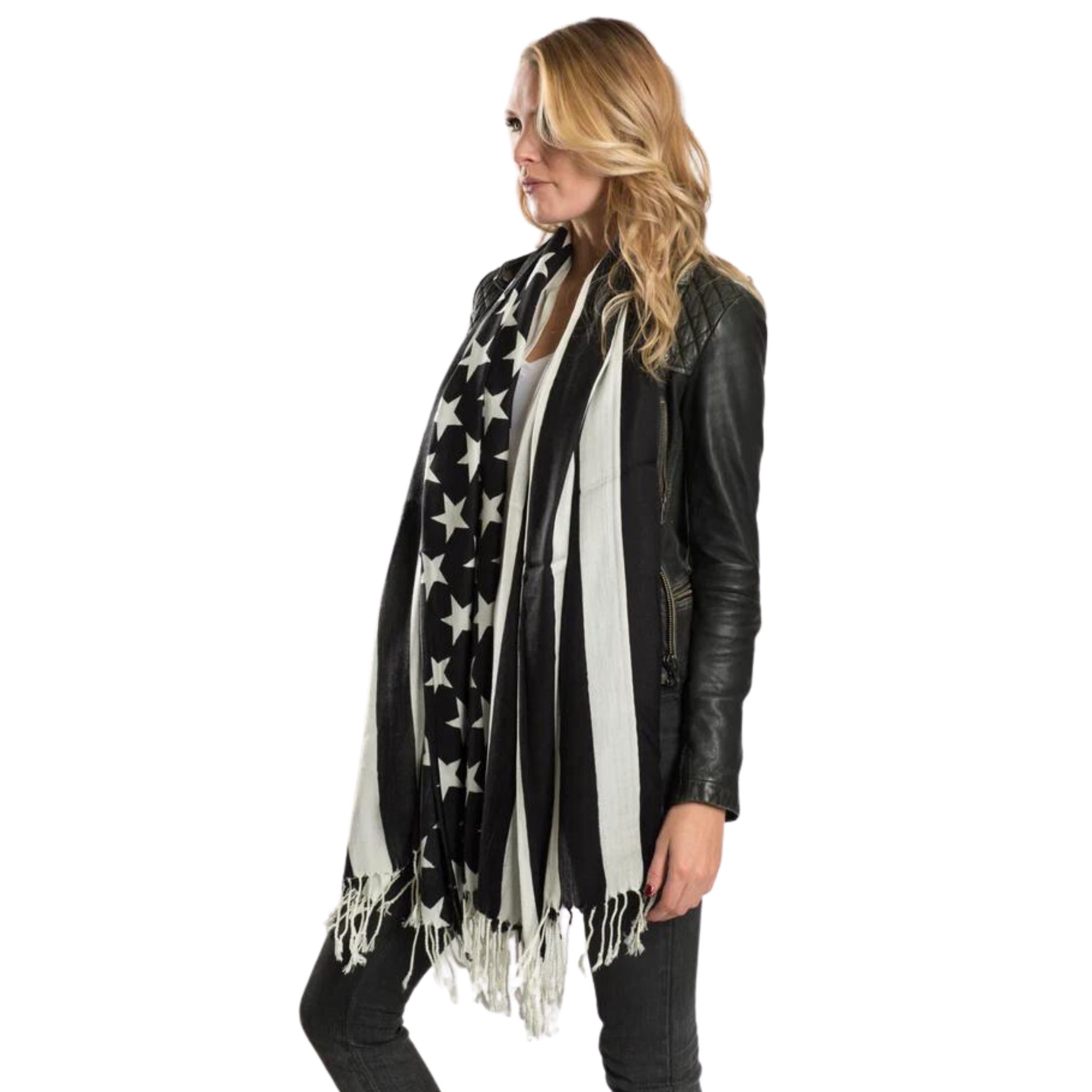 South African Flag Print Scarf - Soft Imitation Cashmere Long Shawl/Wrap For Women (77" X 27")-1108706