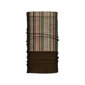 Earthly Stripes Brown Polar Weight Ez Tube | Neck Gaiter for Men and Women | Bandana Face Mask