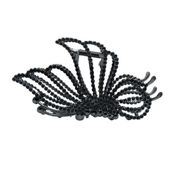 Rhinestone Black Butterfly Hair Claw Hair Accessory S48c79fbce6a24b9e9626154ef65ed  main image 2