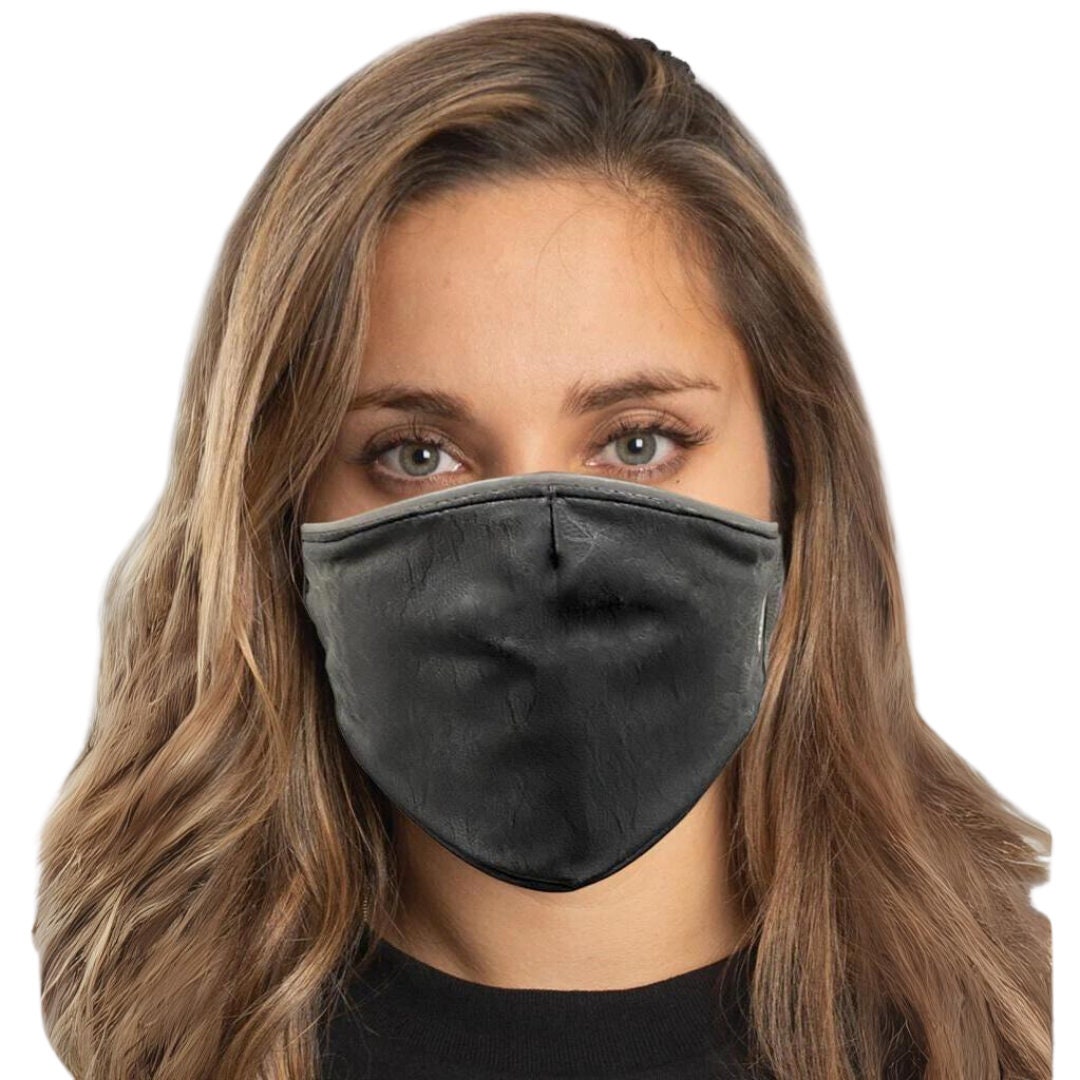 Faux Leather and Lace Face Face Mask Set | Mask With Replaceable 5 ...