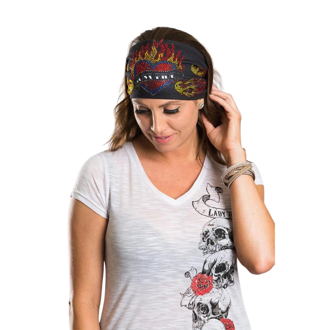 Just Ride Women's Motorcycle Headband Athletic Headband Elastic Bandana