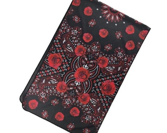 Toalla de enfriamiento personalizada / Rosas y Paisley / Secado rápido de 40"x12" / Remojar en agua fría para activar la tecnología Super Cooling