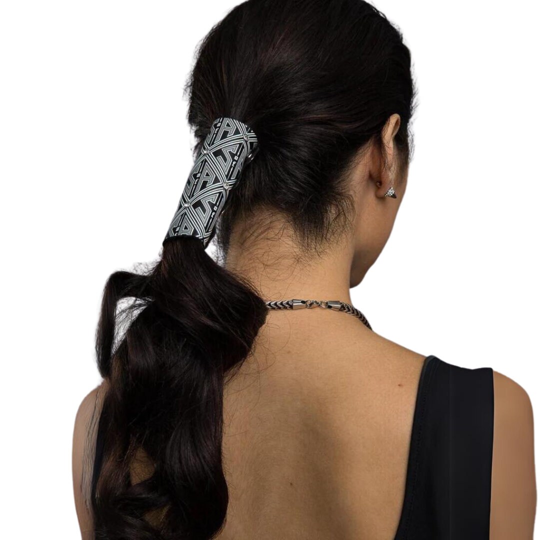 SOA Pattern Stone Hair Glove | Biker Ponytail Hair Glove | No Slip ...