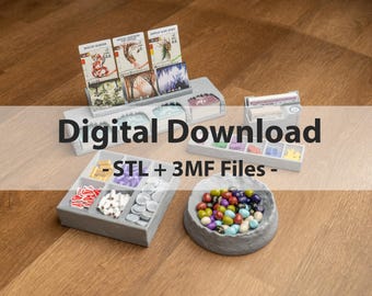 Wyrmspan Brettspiel Organizer + 3D Ressourcen STL-Dateien | Druckbarer Speicher und verbesserte Komponenten