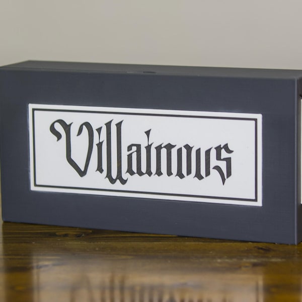 Organisateurs de personnages méchants | Jeu de 26 caractères | Solution de stockage