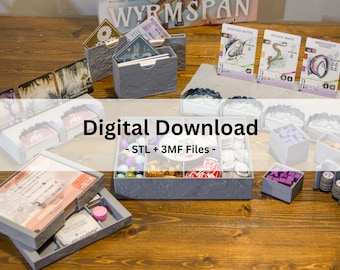 Wyrmspan Drachenakademie Organizer | STL- & 3MF-Dateien | 3D Print Dateien zum Aufbewahren