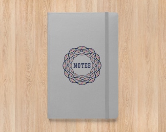 DNA Spiral Notes Journal – Silver Science-Themed Design | Unique Hardcover Notebook for Innovators & Students