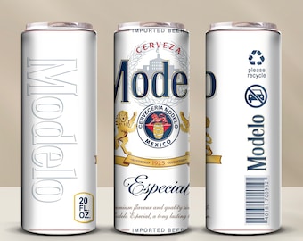 Modelo 20oz Becherfolie | Bierfan-Sublimationsdesign (Digitaler Download)