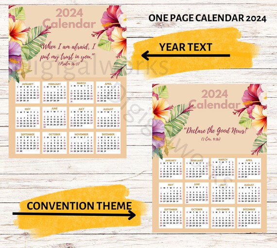 2024 Floral Scripture Calendar — The Happy Envelope