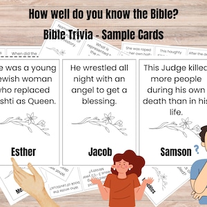 Trivialidades bíblicas de los Testigos de Jehová, Cuestionario divertido, 96 preguntas y respuestas, Prueba de conocimientos, Diversión en familia, Noche de juegos, Adoración familiar, 16 páginas en formato carta de EE. UU., PDF, Digital