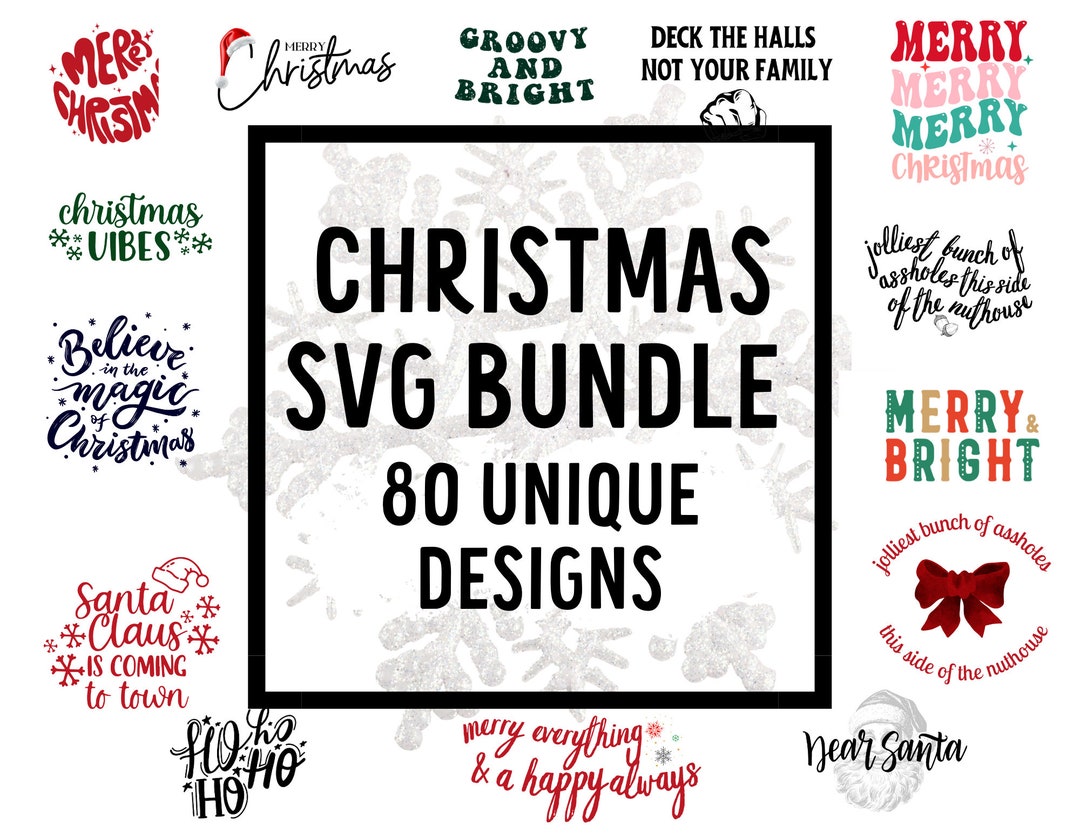 Christmas Svg Bundle Winter Svg Bundle Winter Svg Santa - Etsy