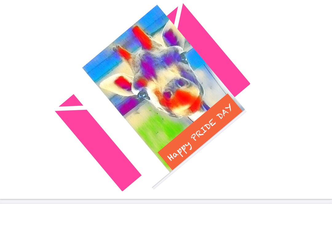 Greeting Card Digital Download Print and Write Happy Pride Etsy