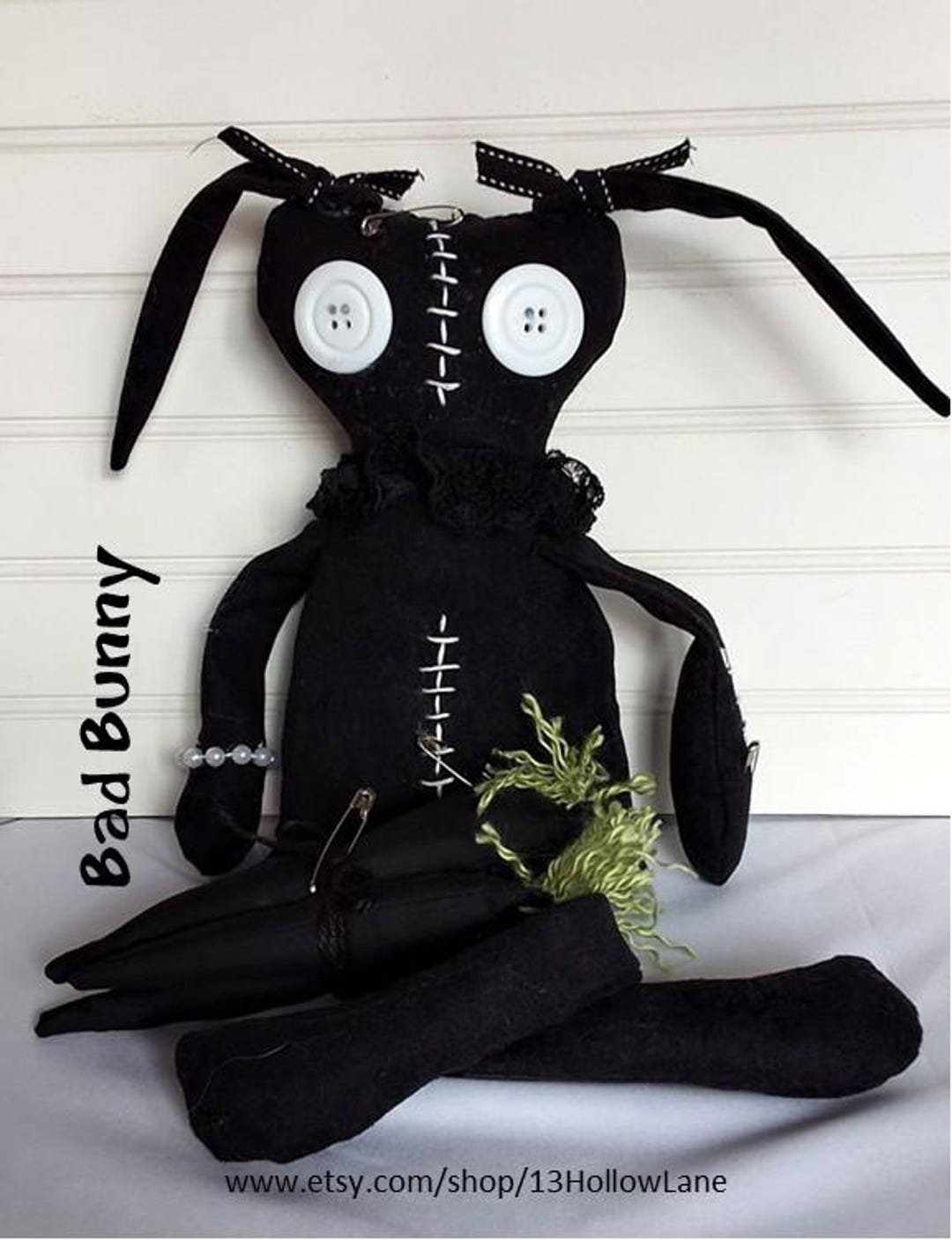 Scrappy Rabbit Bad Bunny, Rabbit Doll, Monster Doll, Scrappy Doll, Rag Doll - Etsy