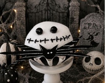 Faux Cupcake, Monster Cupcake, Seasonal Decor, Halloween, Jack Skellington