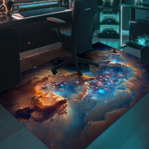 Milky Way Rug, Space Rug, Galaxy Rug, Starry Sky Rug, Galaxies Rug, Large Space Rug, Personalized Gift, Rug For Living Room, Kids Room Rug