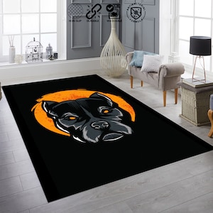 Dog, Dog Rug, Gift For Dog, Pitbull, Pet Paw Rug, Custom Rug, Cool Rug,Pet Paw Pattern ,Popular Rug,Gift For Kids Playmat,Personalized Rug