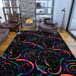 Arcade Rug, Arcade Modern Decor Rug, Game Room Rug, Bowling Alley