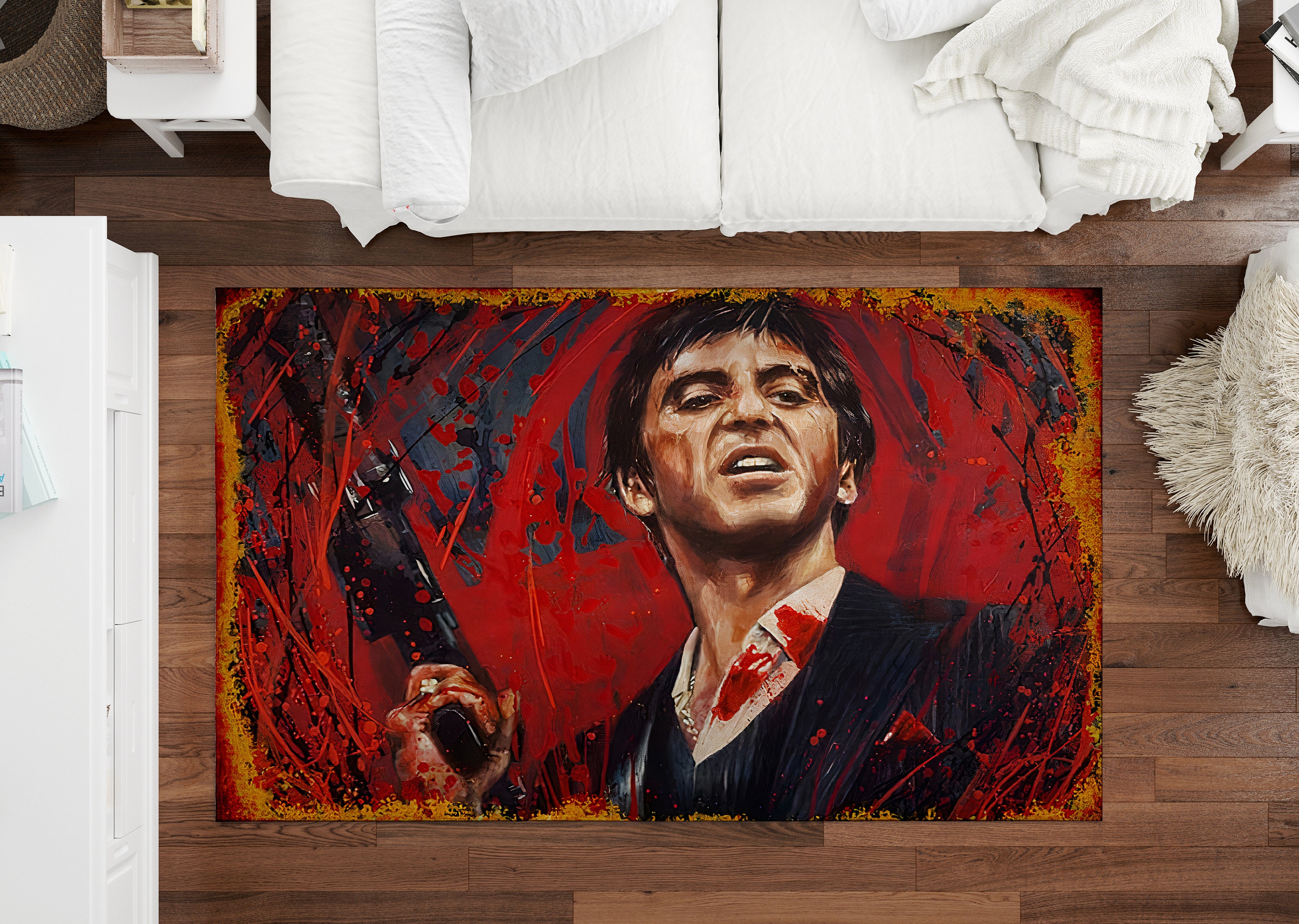 Scarface Rug, Scarface, Charming Scarface, For Living Room