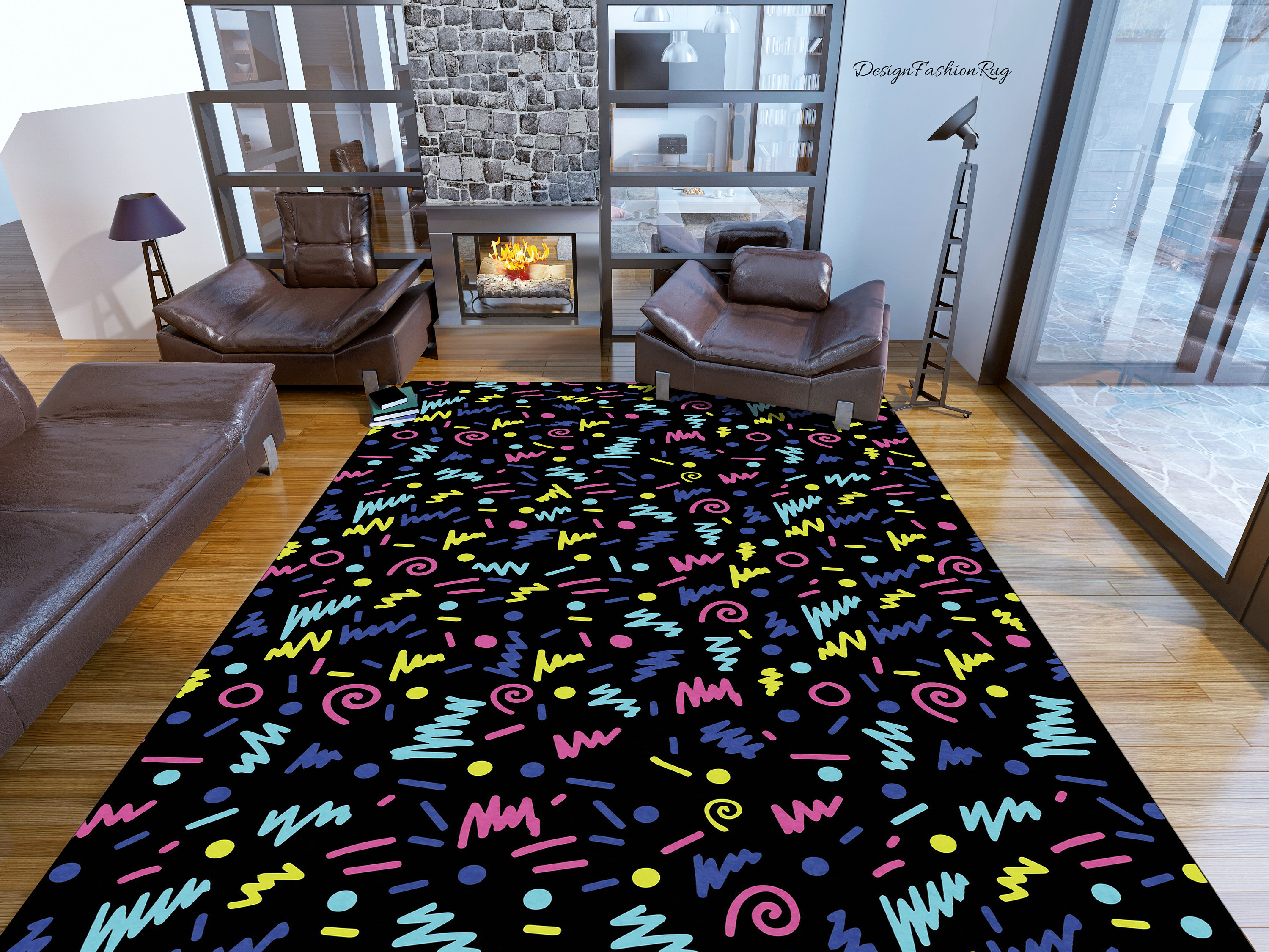 80s Arcade Rug: Retro Game Room Carpet - Etsy