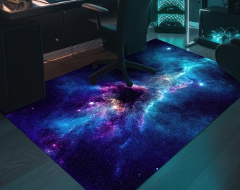 Milky Way Rug: Colorful Nebula Space Carpet, Galaxy Room Decor - Etsy