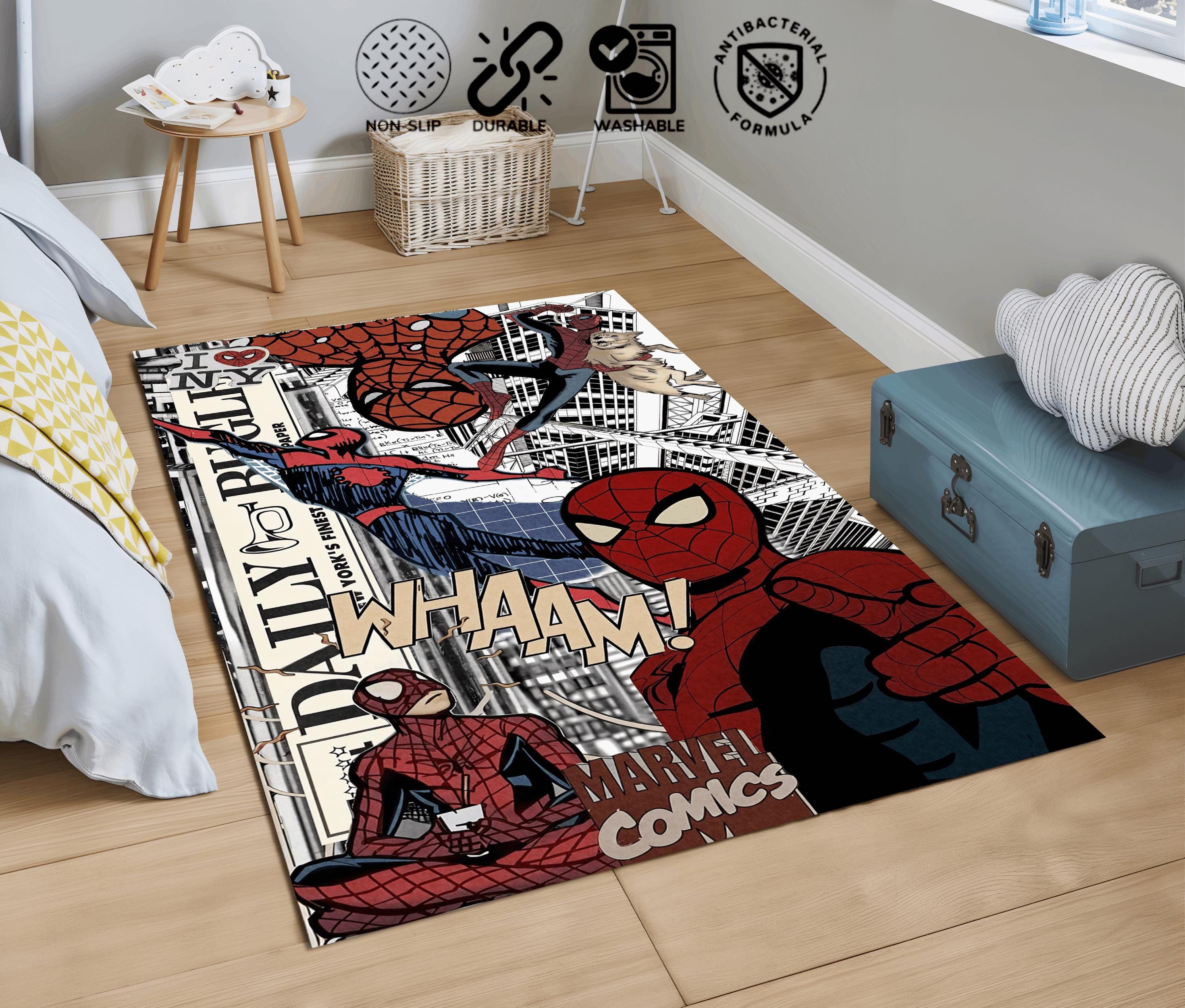 【希少】スパイダーマン2 ブランケット ラグ 織物 y2k インテリア スパイダーマンカバーラグ - Etsy 日本