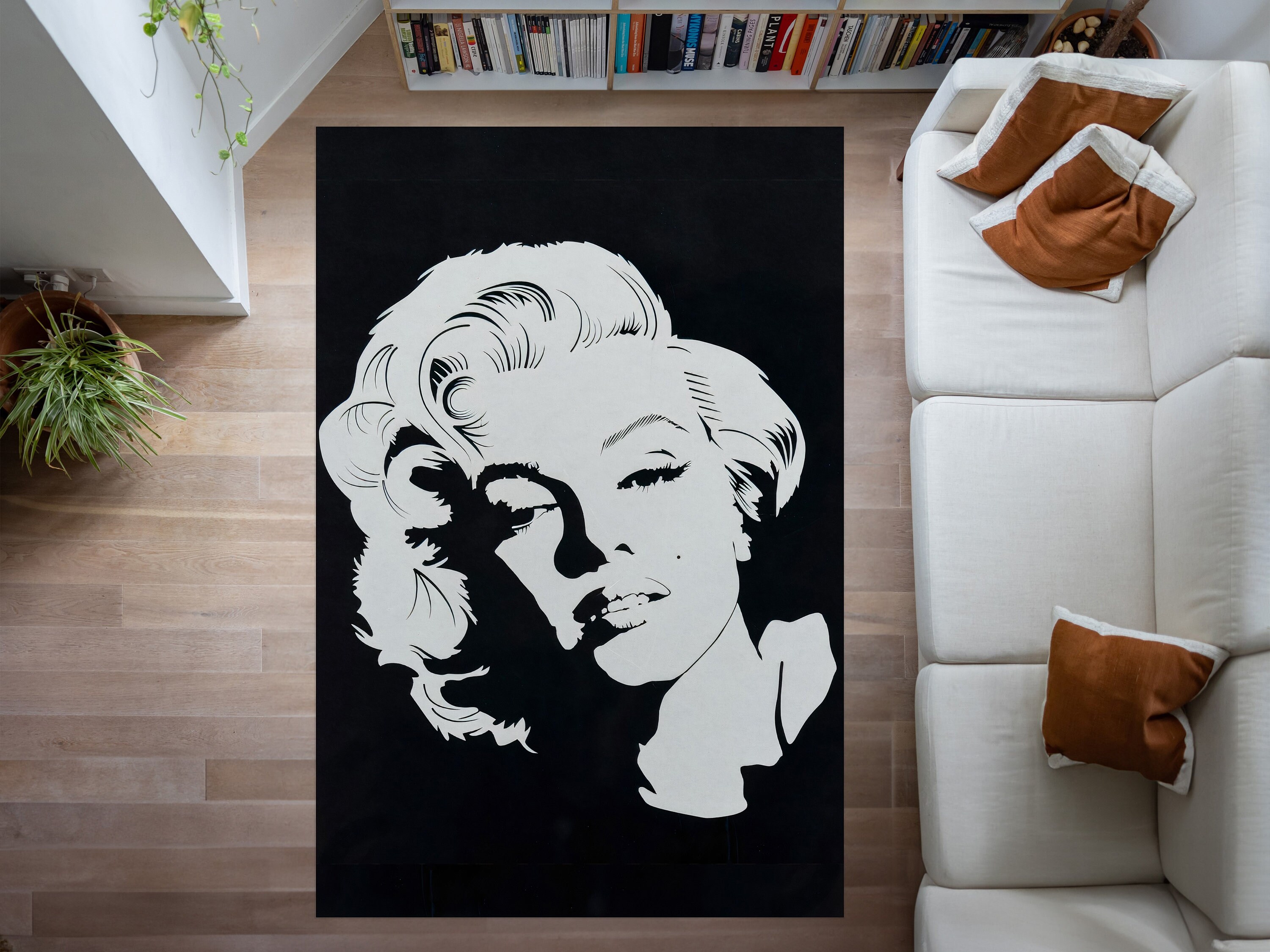 マリリンモンローのカーペット マリリンモンロー ラグ タフティング ウォールアート - メルカリ