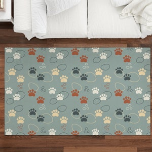 Pet Paw,Pet Paw Rug,Kids Rug,Dog Rug, Area Carpet,Pet Paw Pattern ,Popular Rug,Themed Rug,Gift For Kids Playmat,Personalized Rug,Room Decor