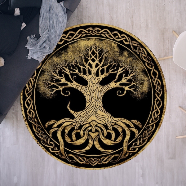 Retro Rug, Groovy Funky Rug, Retro Area Rug, 70s Brown Retro Rug ...